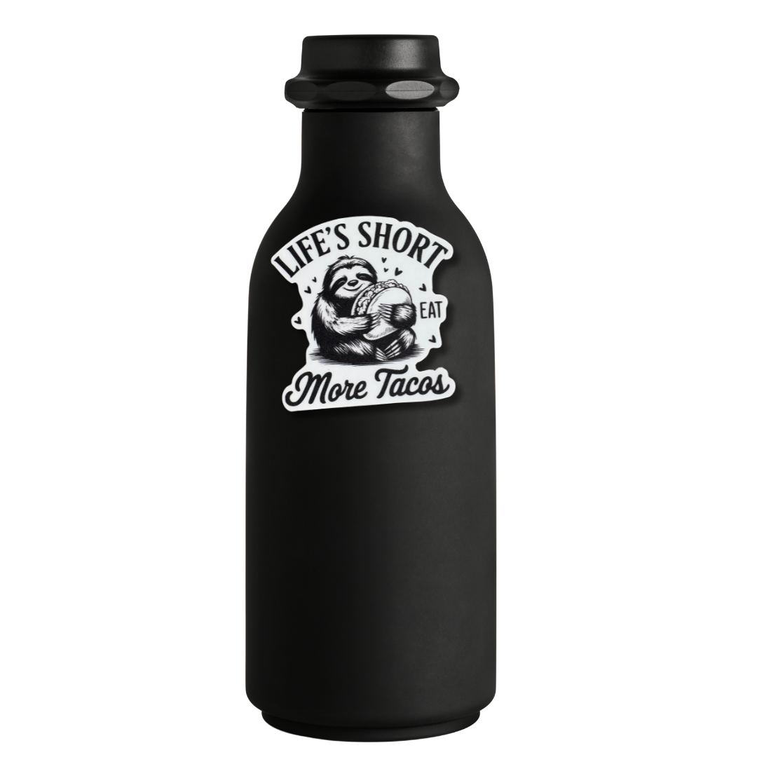 STICKER - Life's Short Eat More Tacos - virtualrunevent