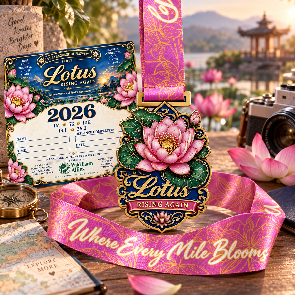 Lotus – Rising Again Virtual Race 2026 | 1M 5K 10K 13.1 26.2