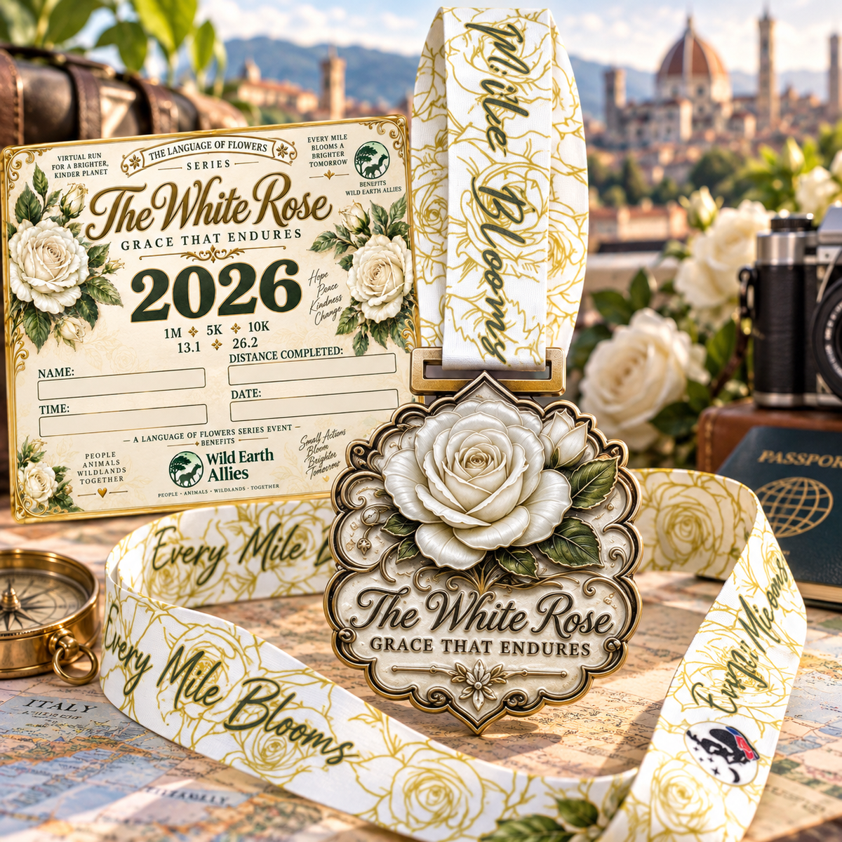 White Rose – Grace That Endures Virtual Race 2026 | 1M 5K 10K 13.1 26.2