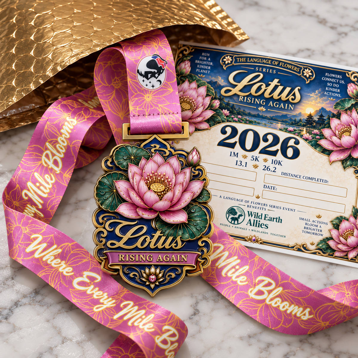 Lotus – Rising Again Virtual Race 2026 | 1M 5K 10K 13.1 26.2