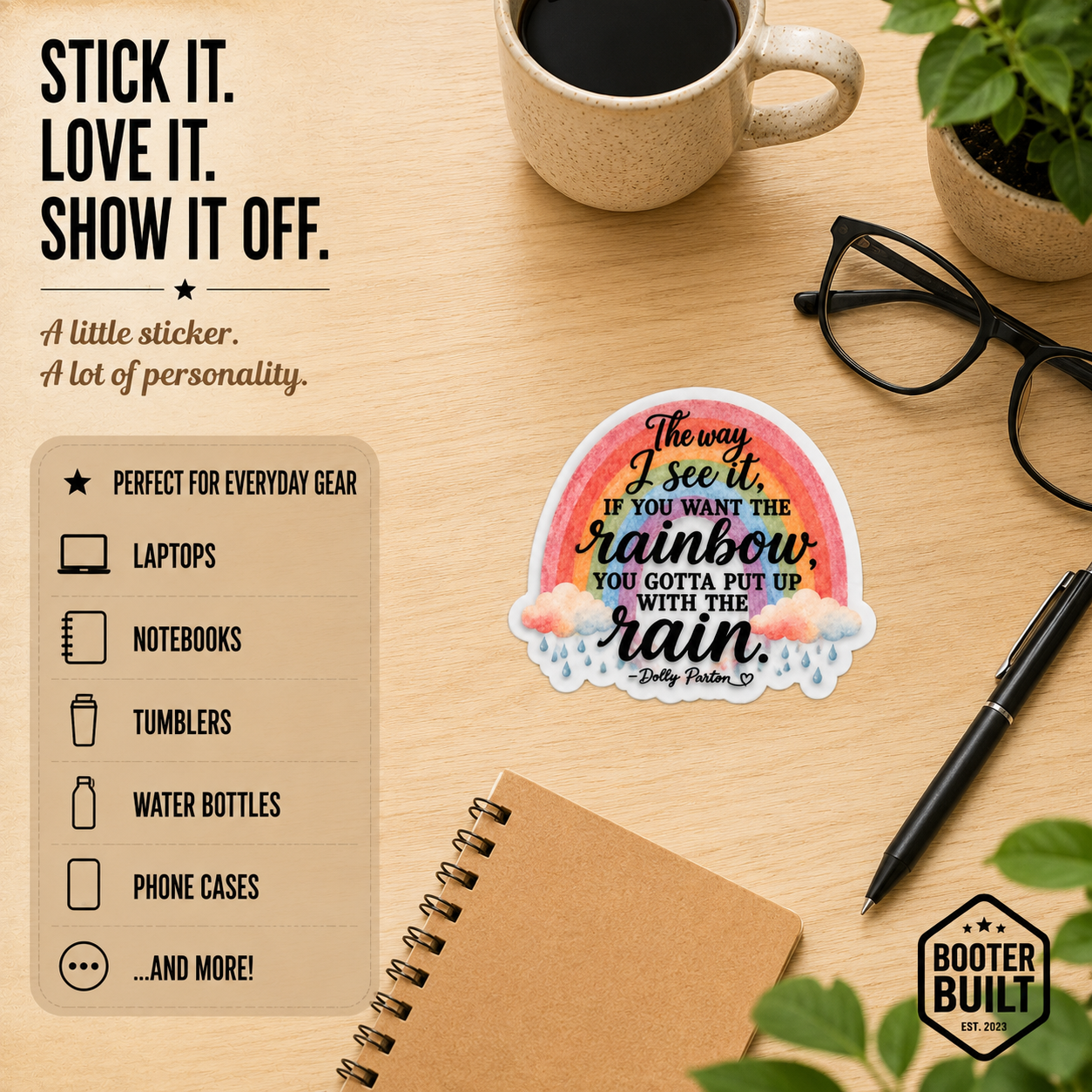 STICKER - Put Up With The Rain