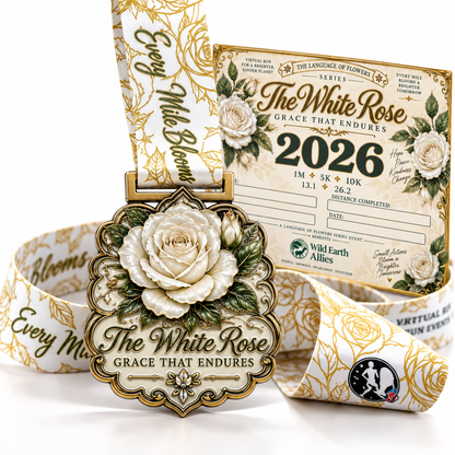 White Rose – Grace That Endures Virtual Race 2026 | 1M 5K 10K 13.1 26.2