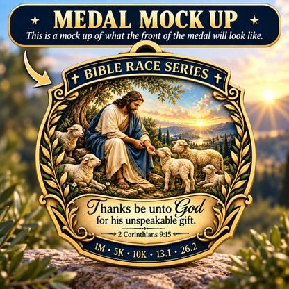 Thanks Be Unto God Virtual Race – Bible Race Series | 1M 5K 10K 13.1 26.2
