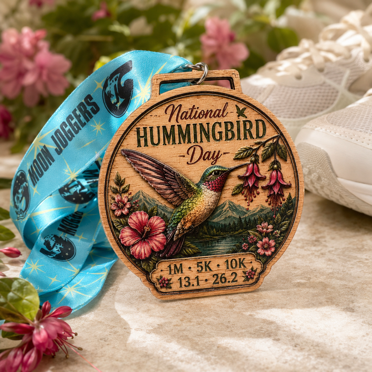 National Hummingbird Day Virtual Race 2026 | Wooden Medal