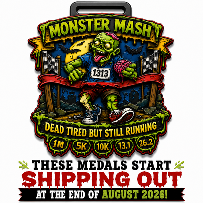 Monster Mash Virtual Race 2026 | 1M, 5K, 10K, Half Marathon & Marathon