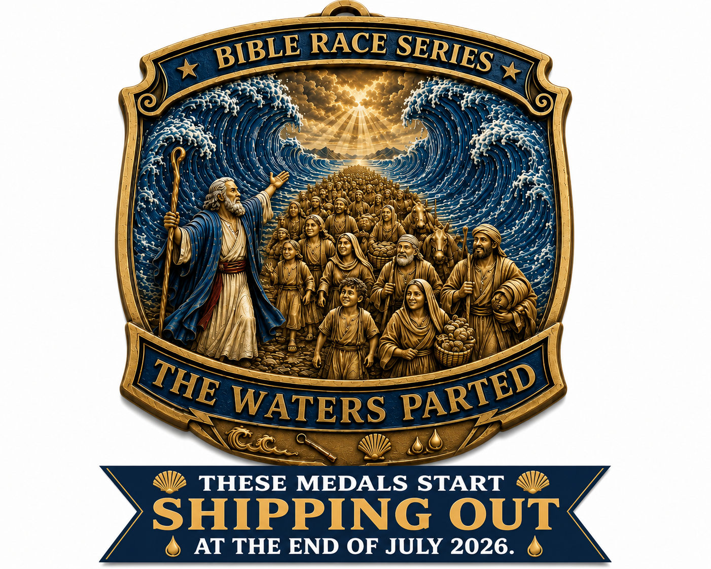 The Waters Parted Virtual Race 2026 | Bible Race Series | 1M 5K 10K 13.1 26.2