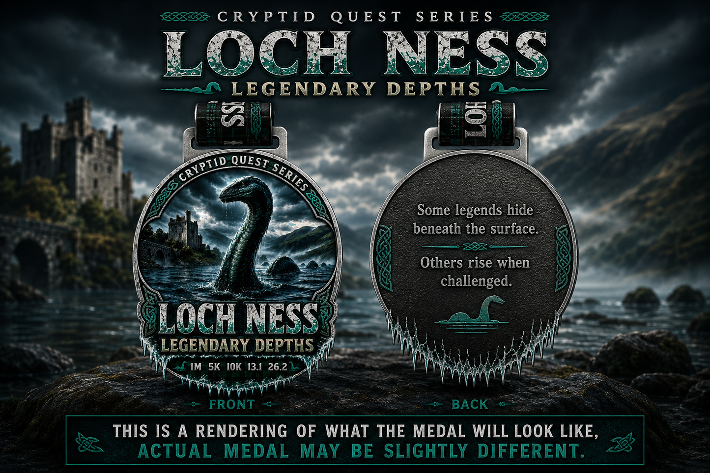 Loch Ness Legendary Depths Virtual Race 2026 | Cryptid Quest Series | 1M 5K 10K 13.1 26.2