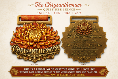 Chrysanthemum Virtual Race 2026 | 1M, 5K, 10K, 13.1, 26.2 | Language of Flowers Series