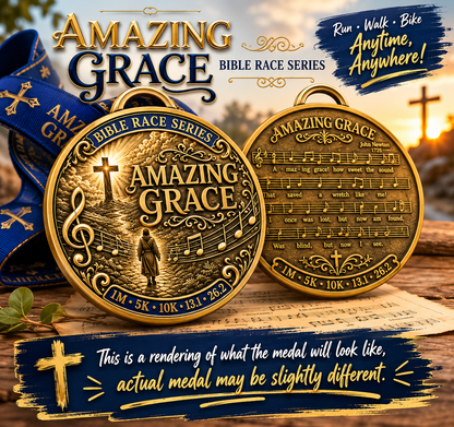 Amazing Grace Virtual Race 2026 | 1M, 5K, 10K, 13.1, 26.2 | Bible Race Series