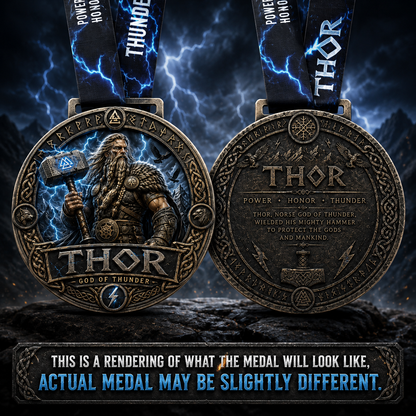 Thor Virtual Race 2026 | 1M 5K 10K 13.1 26.2 | Gods & Warriors Series