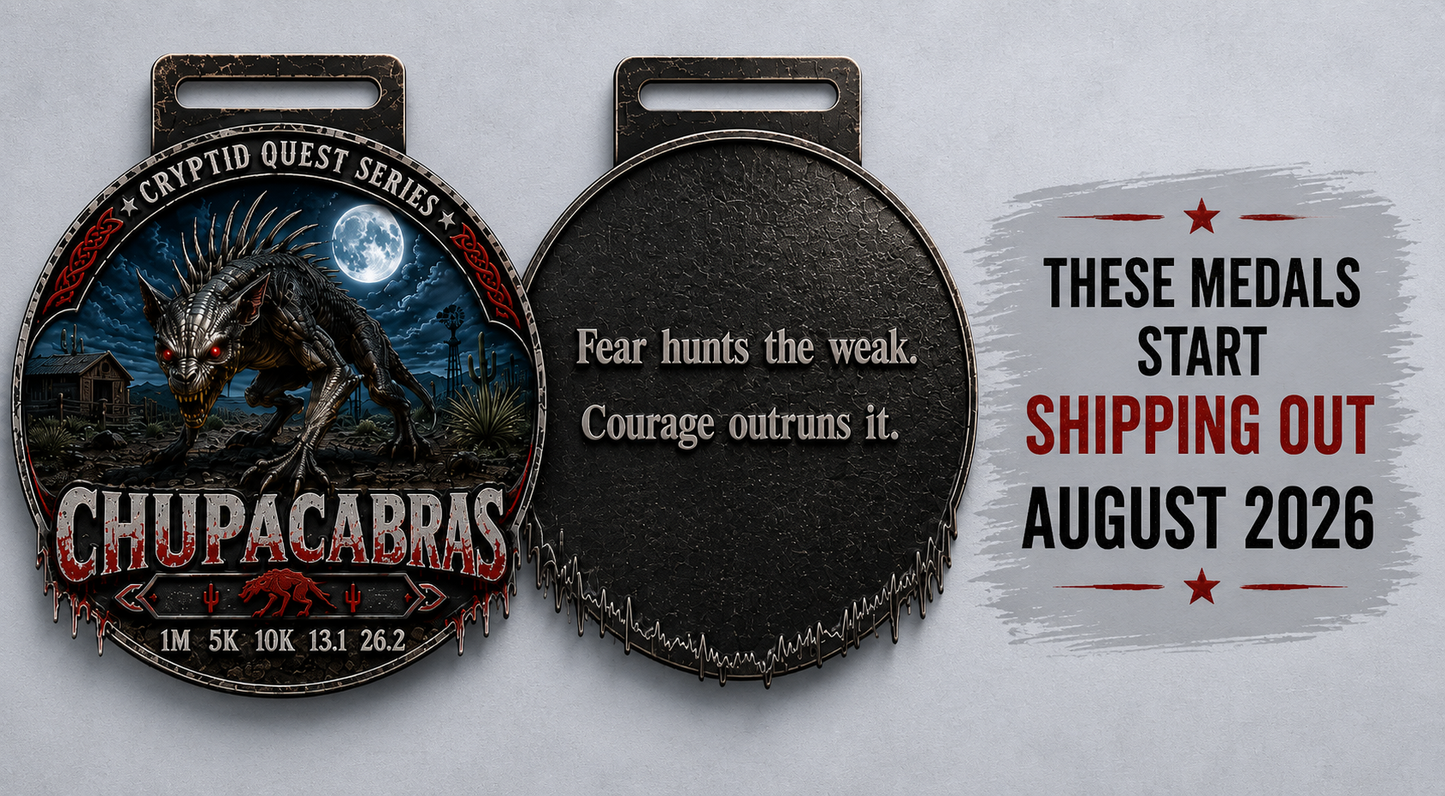 Chupacabras Virtual Race 2026 | 1M 5K 10K 13.1 26.2 | Cryptid Quest Series
