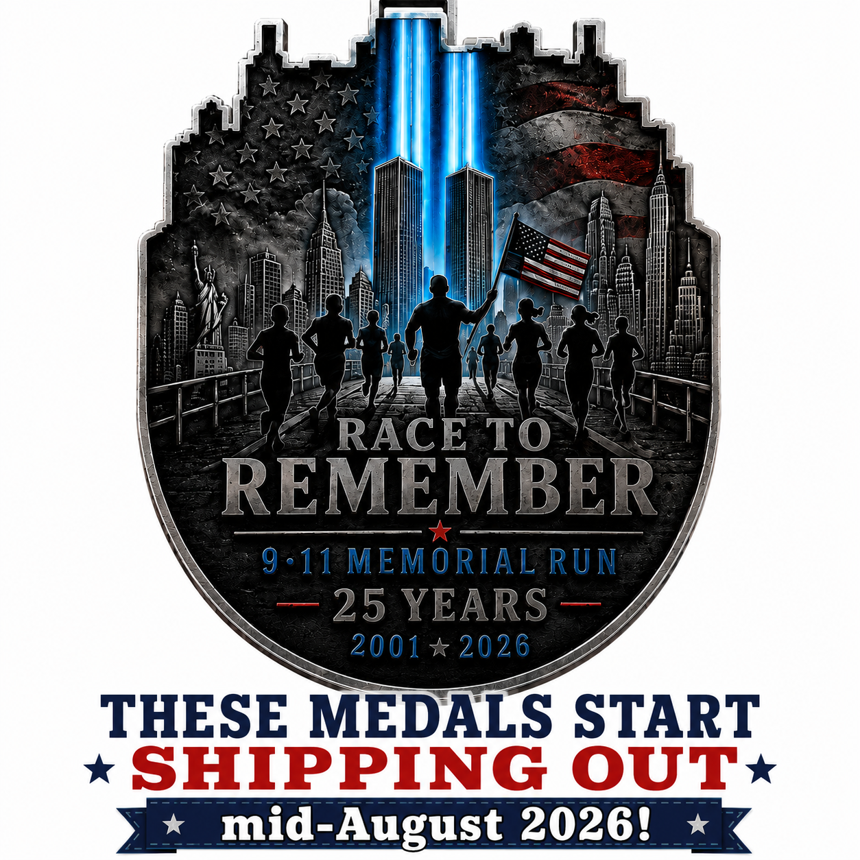 Race to Remember 9/11 Memorial Run | 1M 5K 10K 13.1 26.2 Virtual Race