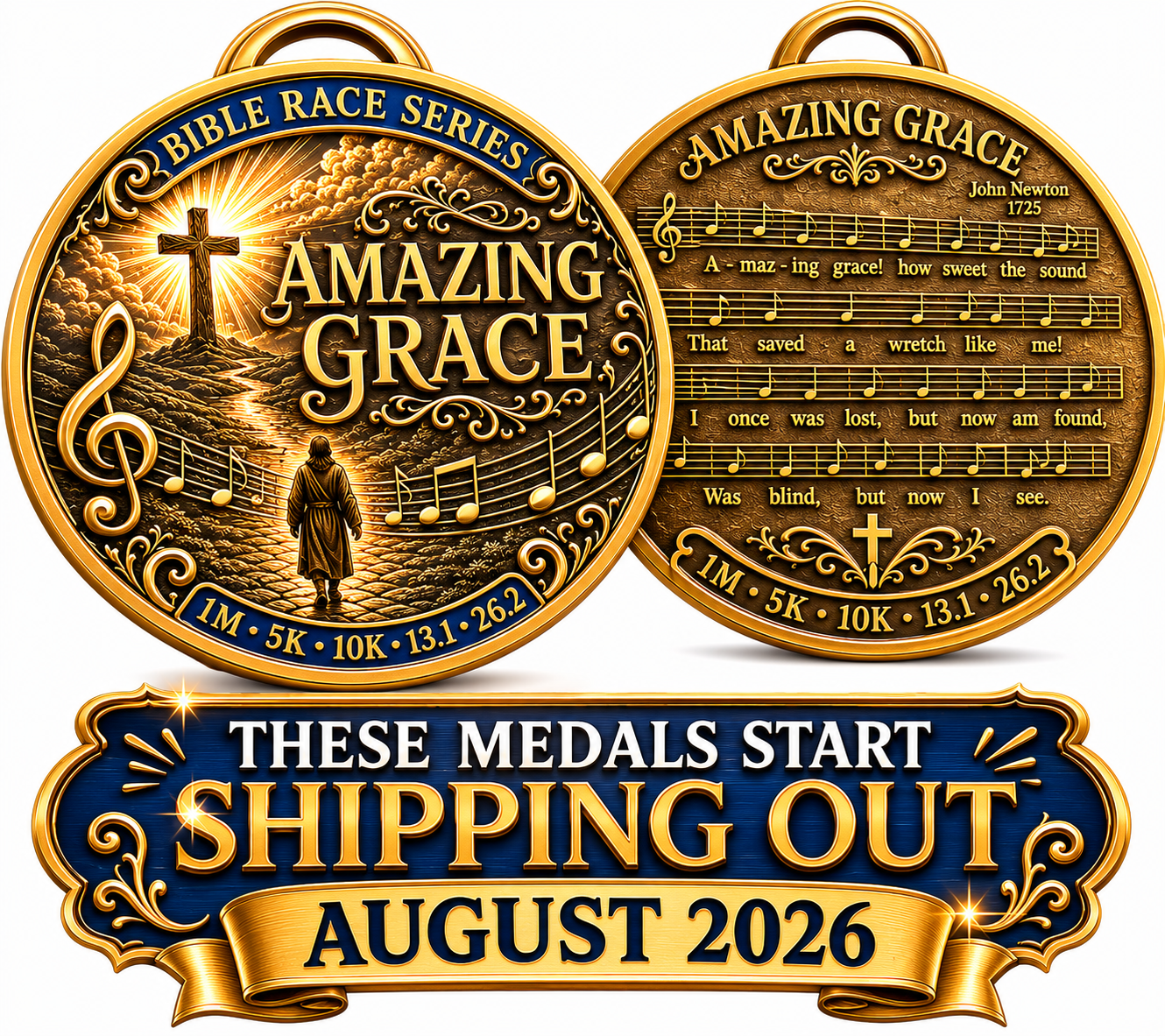 Amazing Grace Virtual Race 2026 | 1M, 5K, 10K, 13.1, 26.2 | Bible Race Series