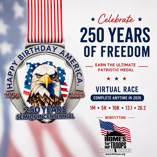 250 Miles for America's 250th Birthday Running, Walking, Swimming and Biking Challenge