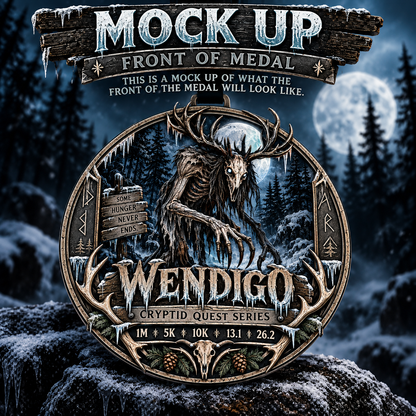 Wendigo Virtual Race – Cryptid Quest Series | 1M 5K 10K 13.1 26.2
