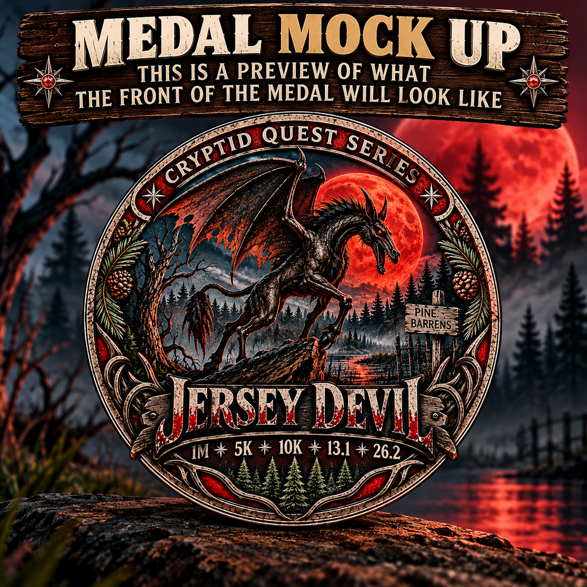Jersey Devil Virtual Race | 1M, 5K, 10K, Half Marathon & Marathon