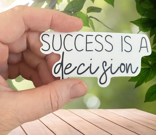 STICKER -  Success is a Decision - virtualrunevent