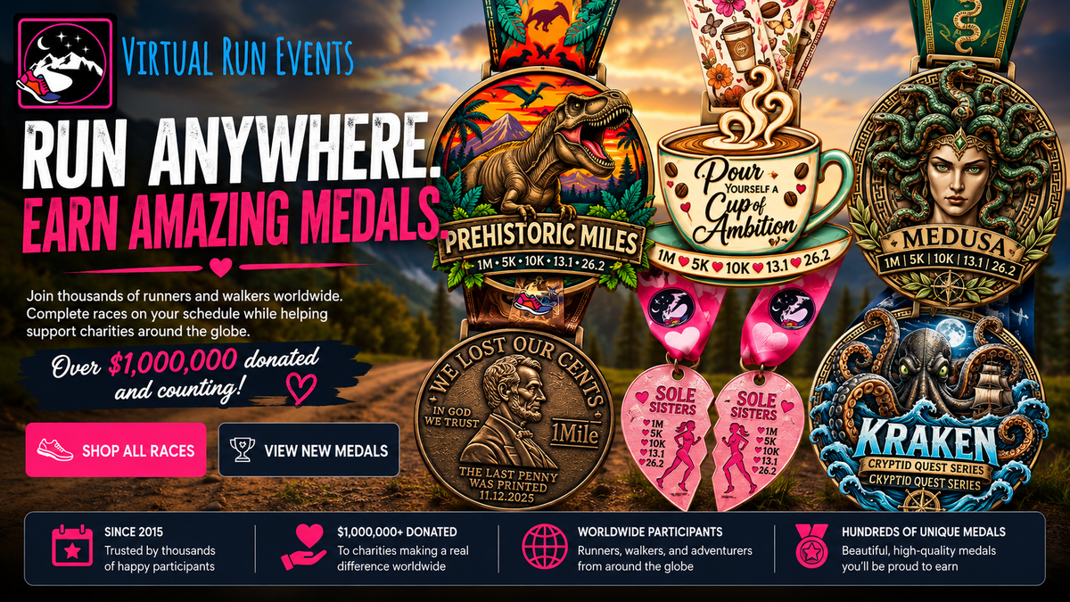 virtual race with medals