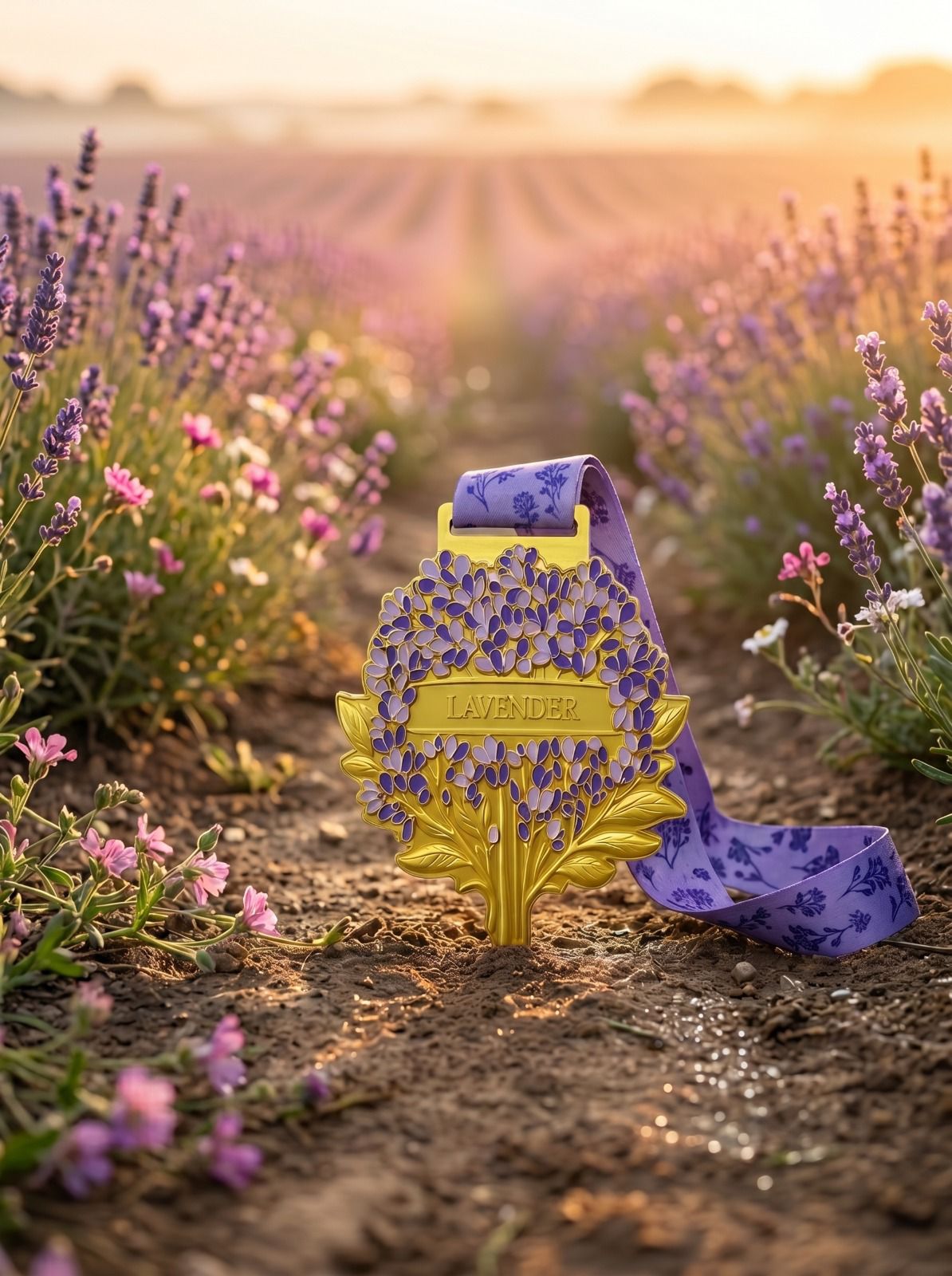 Lavender Race 2026 virtual collection artwork featuring lavender flowers and race-themed elements in a digital design.