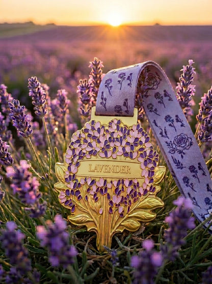 Lavender Race 2026 virtual collection artwork by virtualrunevent, featuring lavender flowers and artistic design elements.