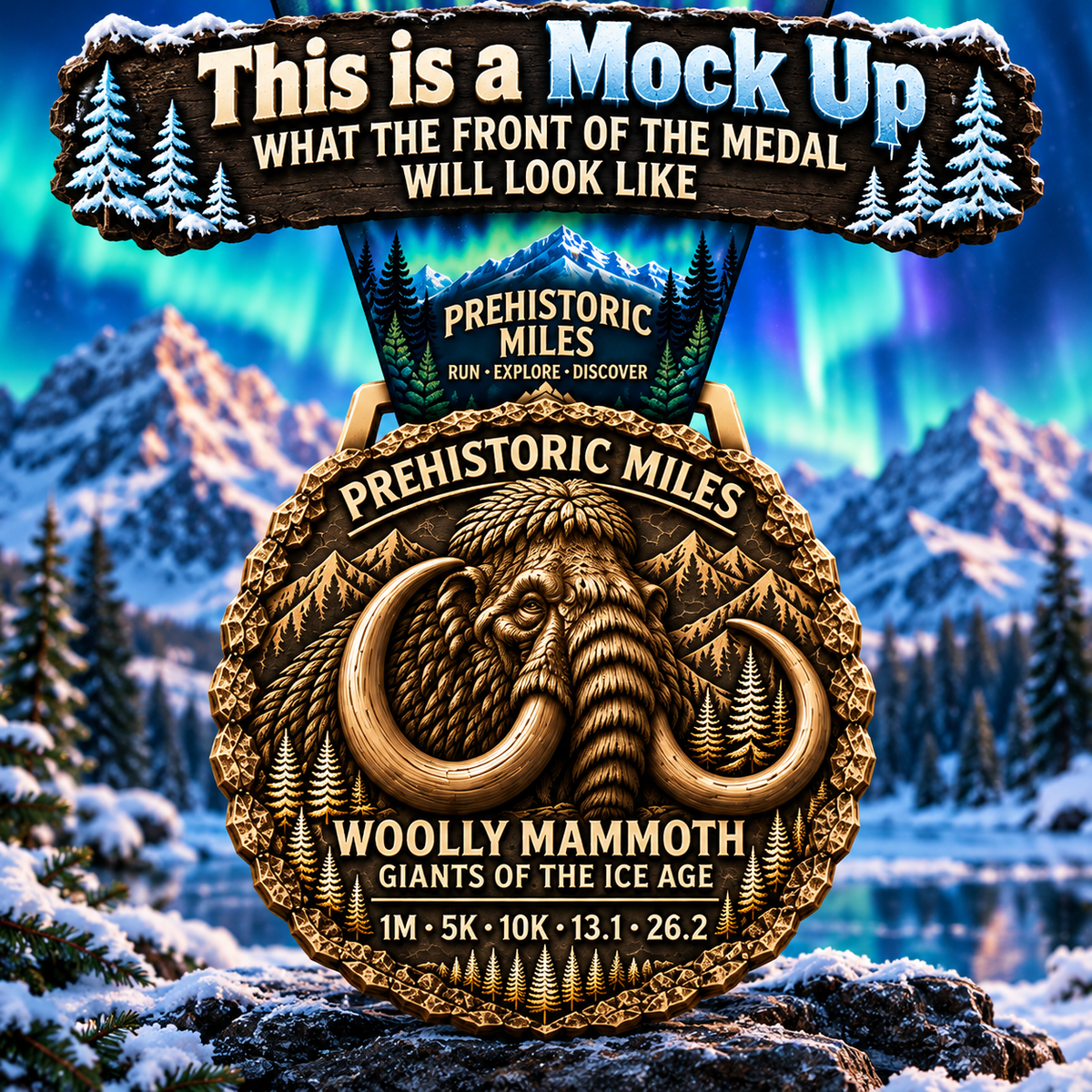 Woolly Mammoth Virtual Race – Prehistoric Miles Series | 1M 5K 10K 13.1 26.2