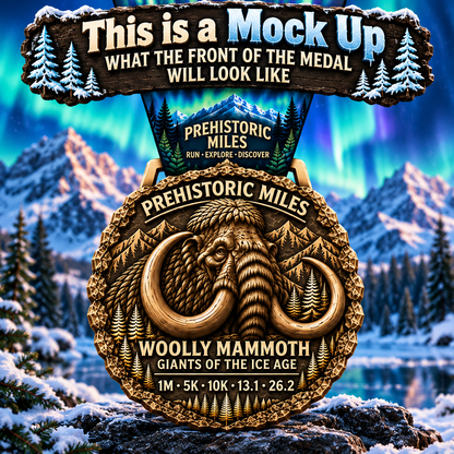Woolly Mammoth Virtual Race – Prehistoric Miles Series | 1M 5K 10K 13.1 26.2