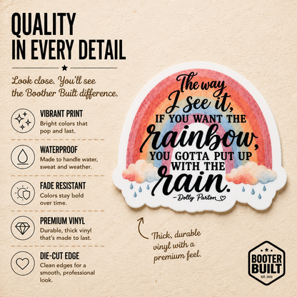 STICKER - Put Up With The Rain