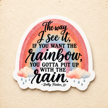 STICKER - Put Up With The Rain