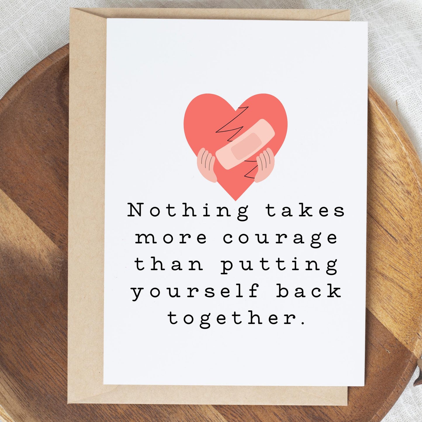 Healing encouragement card by virtualrunevent offering mental health support, grief comfort, and emotional healing.