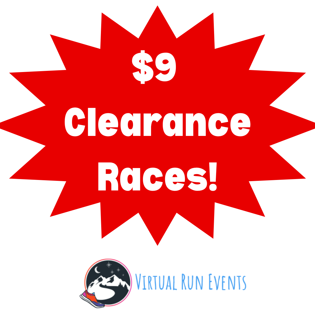 Virtualrunevent clearance medal featuring a moon design, perfect for race participants and medal collectors.