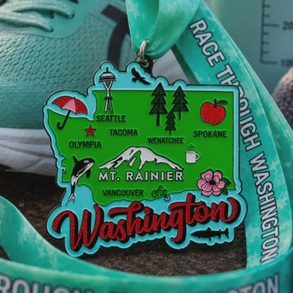 Race Through Washington Virtual Race | 5K, 10K, Half Marathon & Medal