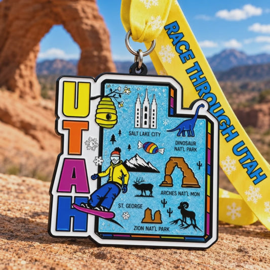 Race Through Utah Virtual Race | 5K, 10K, Half Marathon & 50 Mile Challenge