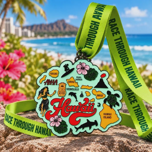 Race Through Hawaii Virtual Race | 5K, 10K, Half Marathon & 50 Mile Challenge
