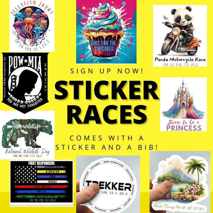 STICKER RACES - Stickers and Bibs - virtualrunevent