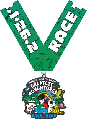 2025 Race to Read 1M 5K 10K 13.1 26.2 - Benefitting Donors Choose -starts shipping out mid-January