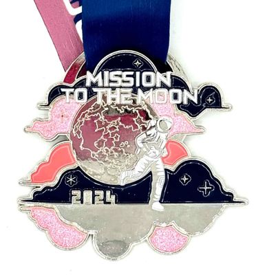 MEDAL ONLY - MISSION TO THE MOON Running and Walking Challenge - virtualrunevent
